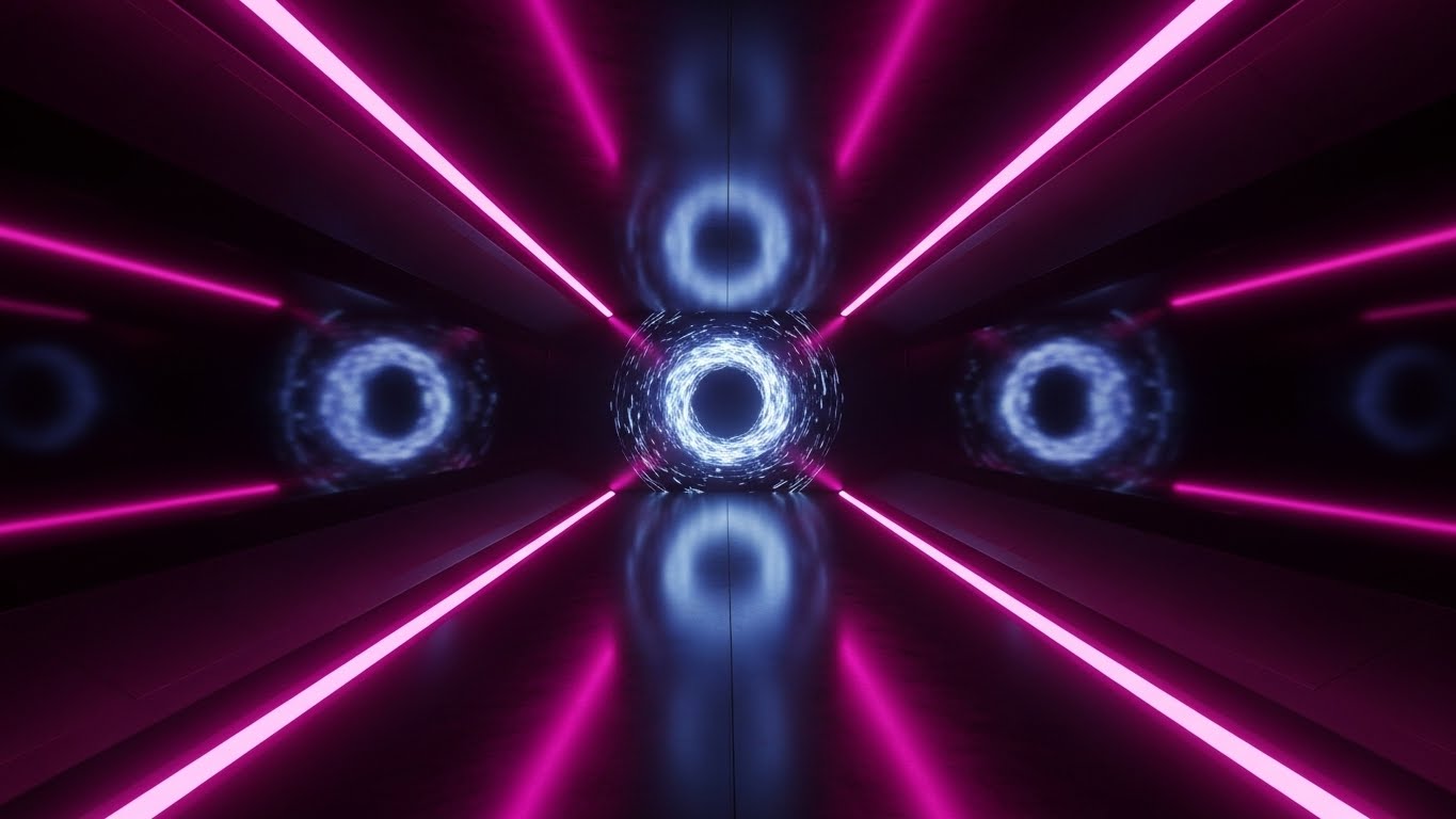 (Futuristic Neon/Dark Mode): Infinite Corridor, Driving Deep Feature Adoption