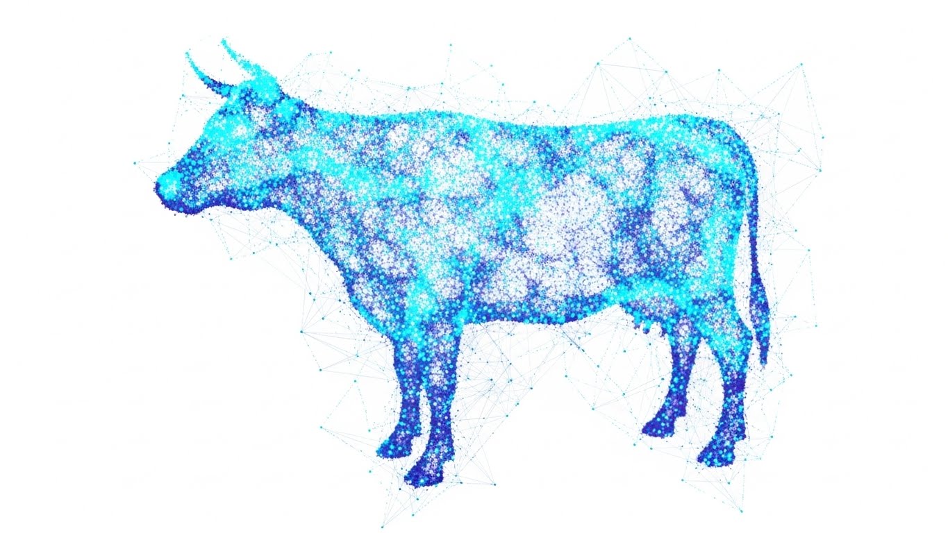 (Abstract 3D AI Visualization): Data Particles + Visualizing the Digital Twin