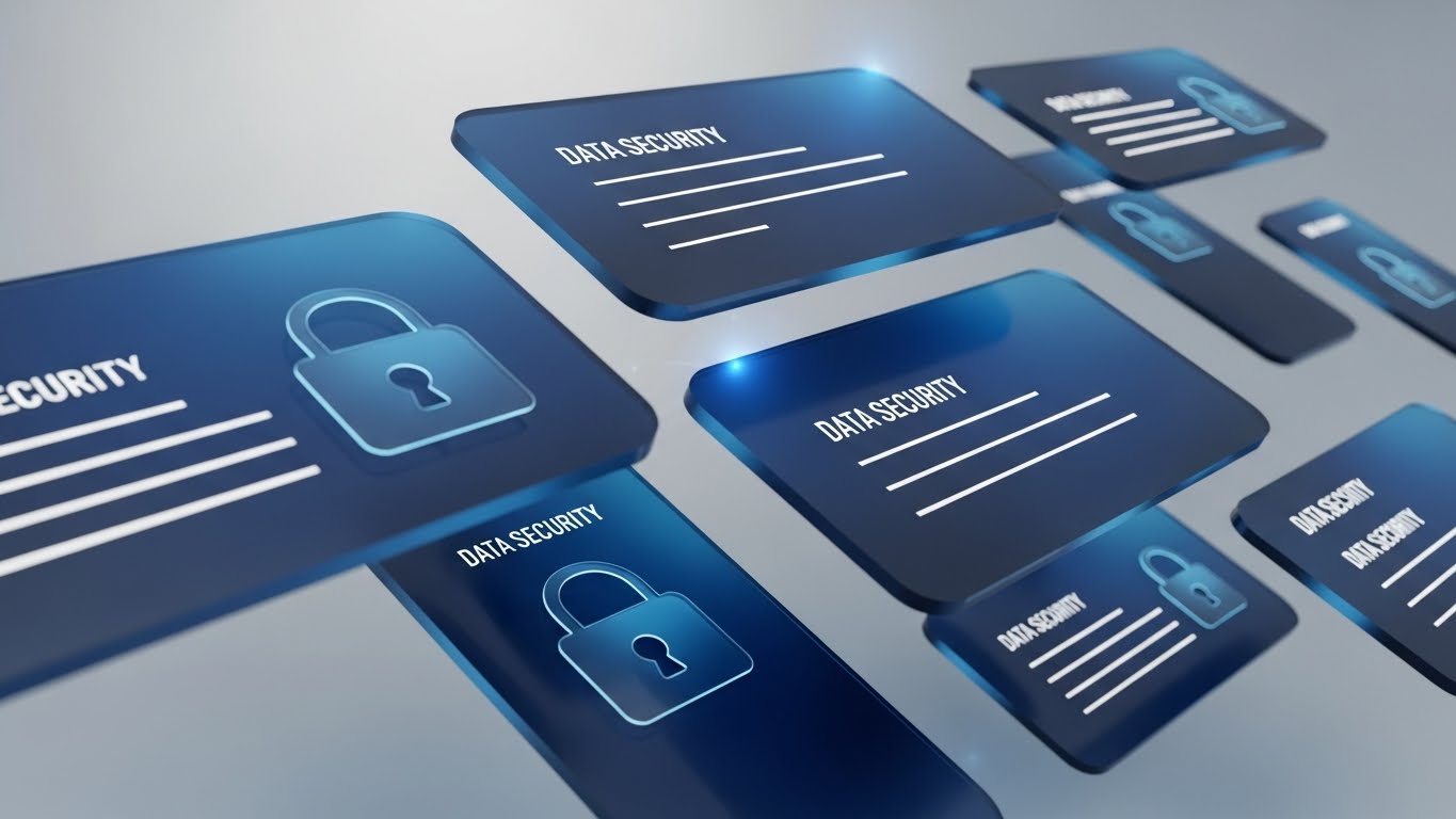 (3D Parallax UI Presentation): Layered Security + Elevating Data Protection