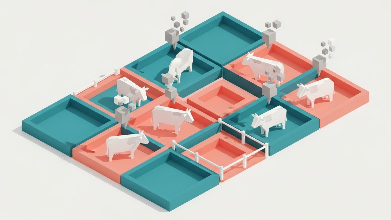 (Isometric 2D Motion Design): Spatial Grid Logic + Optimizing Grazing Rotations
