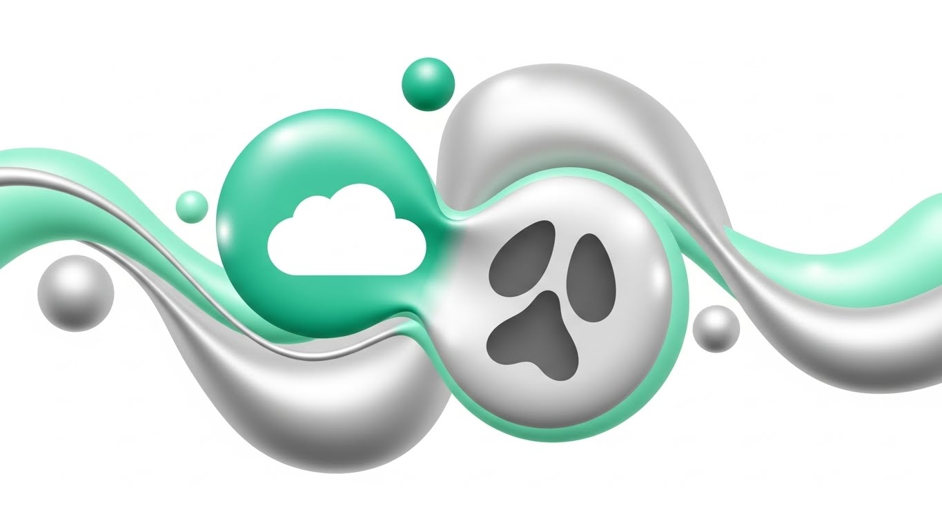 (Abstract 2D flat vector organic): Fluid Motion + Visualizing Data Ecosystems