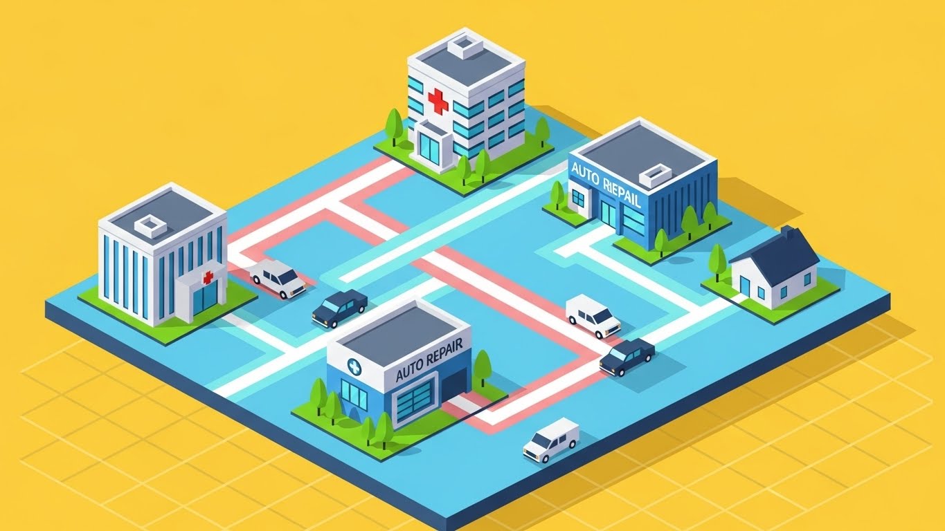 (Isometric Ecosystem): Connected City + The Full Value Chain