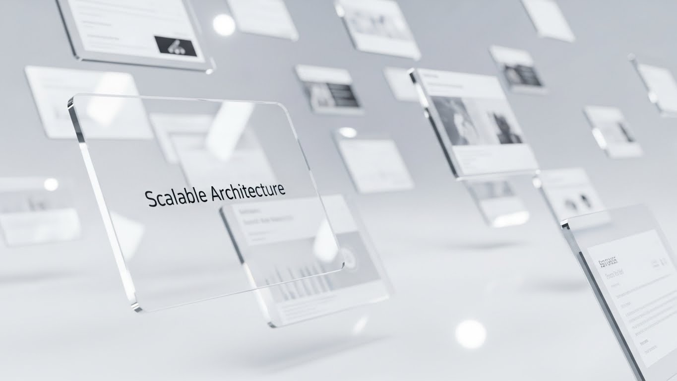 3D Parallax UI Presentation: Infinite Depth + Visualizing scalable architecture