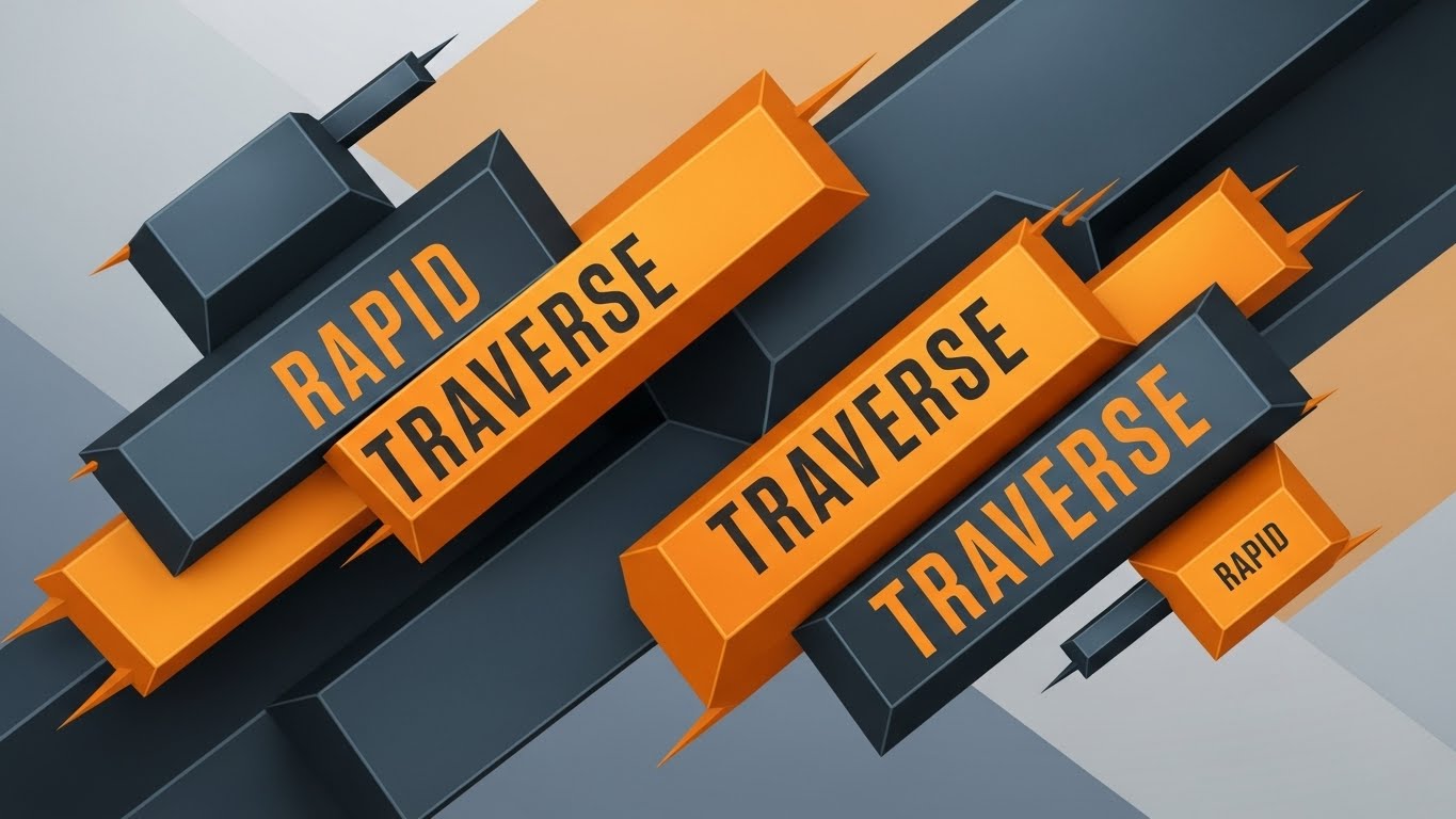 Bold Kinetic Typography: Industrial Speed + Communicating rapid traverse visually