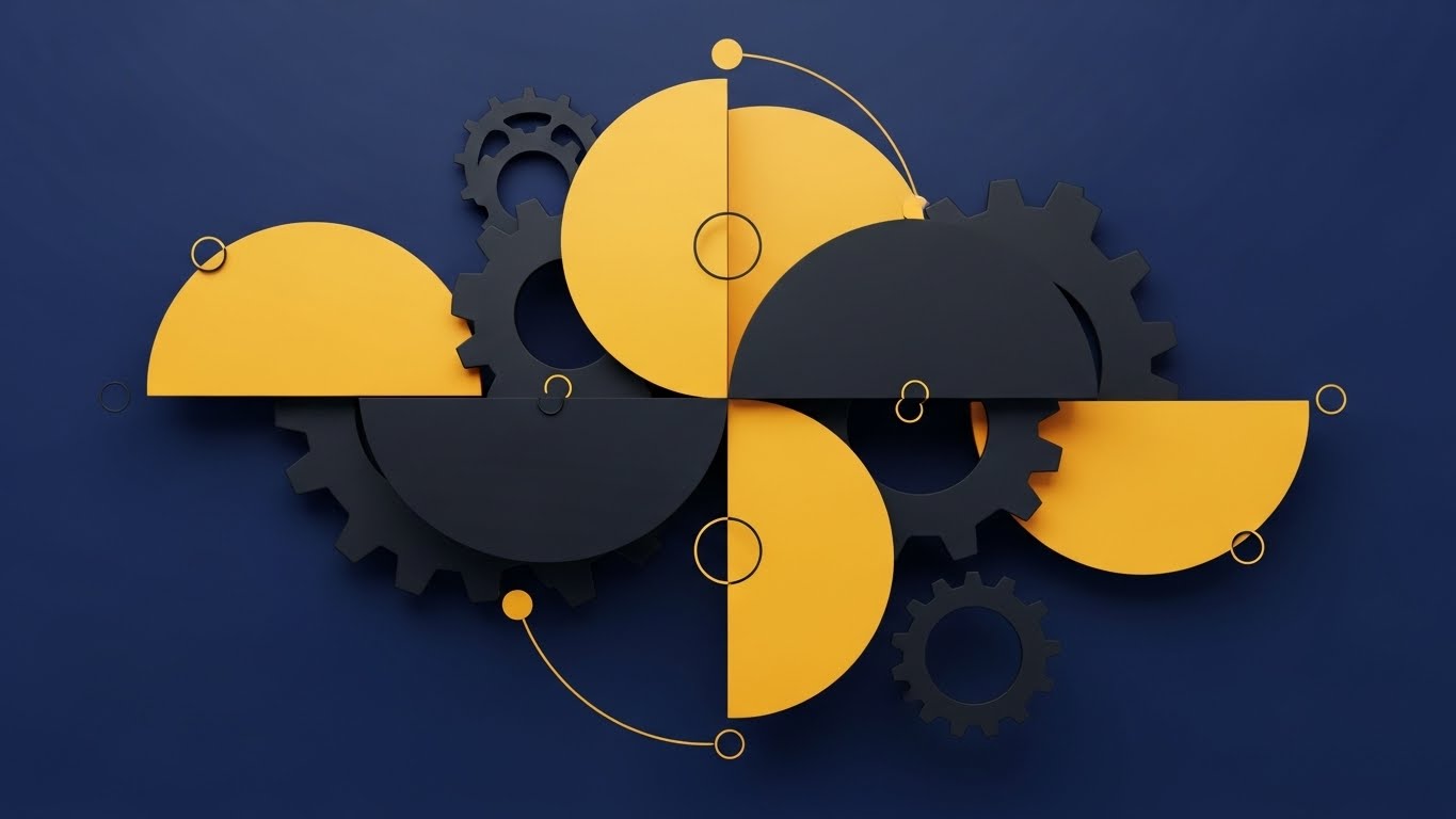 Abstract 2D Motion Graphics: Capital to Gear + Speaking to the Economic Buyer