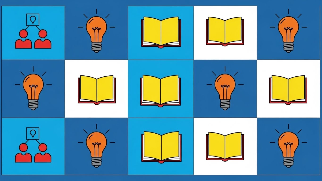 (Minimalist Flat 2D Vector): Icon Archive + Centralizing Knowledge Access