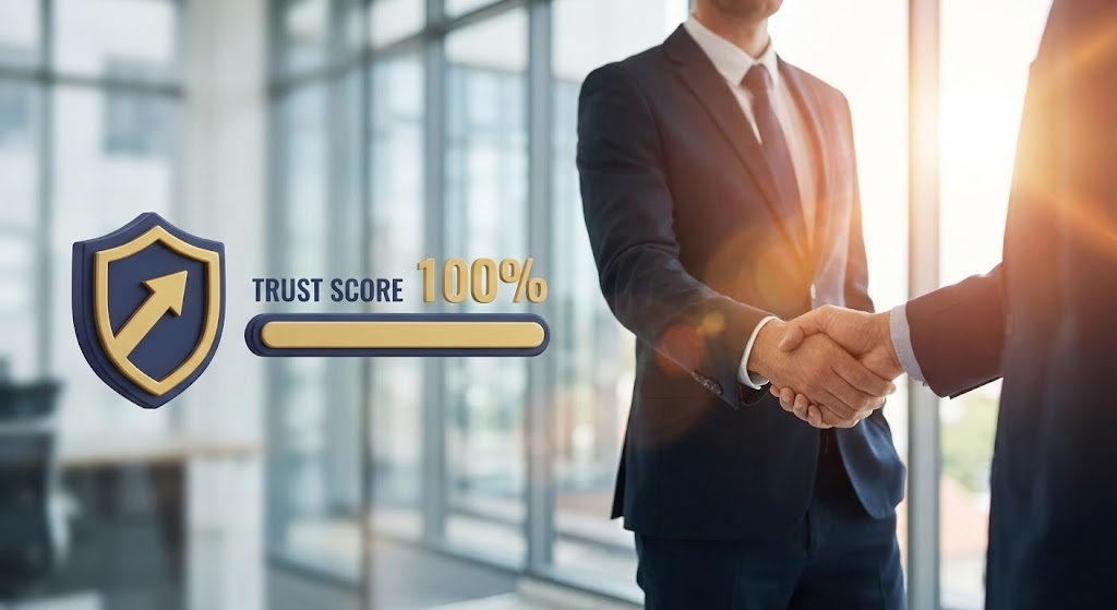 (Lifestyle UI): Trust Score Shield + Securing Enterprise Partnerships