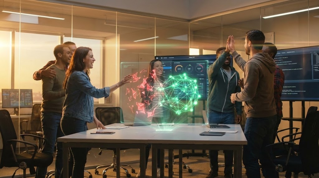 (Cinematic): War Room Unity + Celebrating Deployment Success