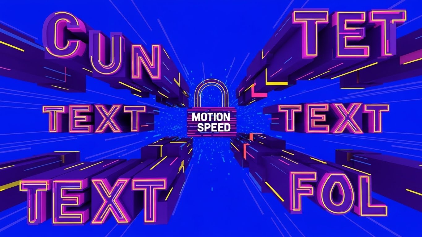 (Kinetic Typography): High Velocity Text + Accelerating Integration Speed