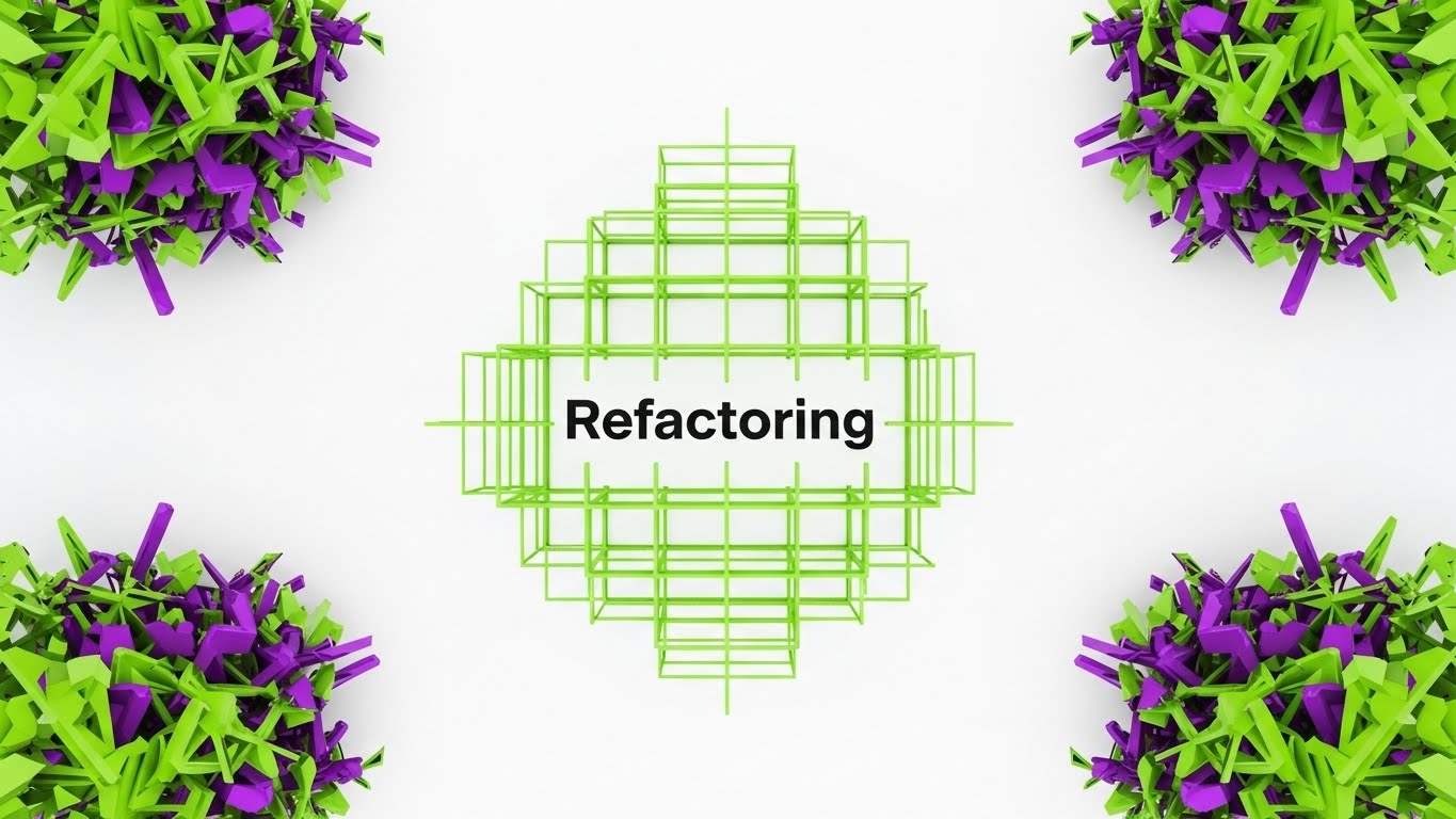 (Flat Vector): Chaotic Grid Snap + Visualizing Code Refactoring