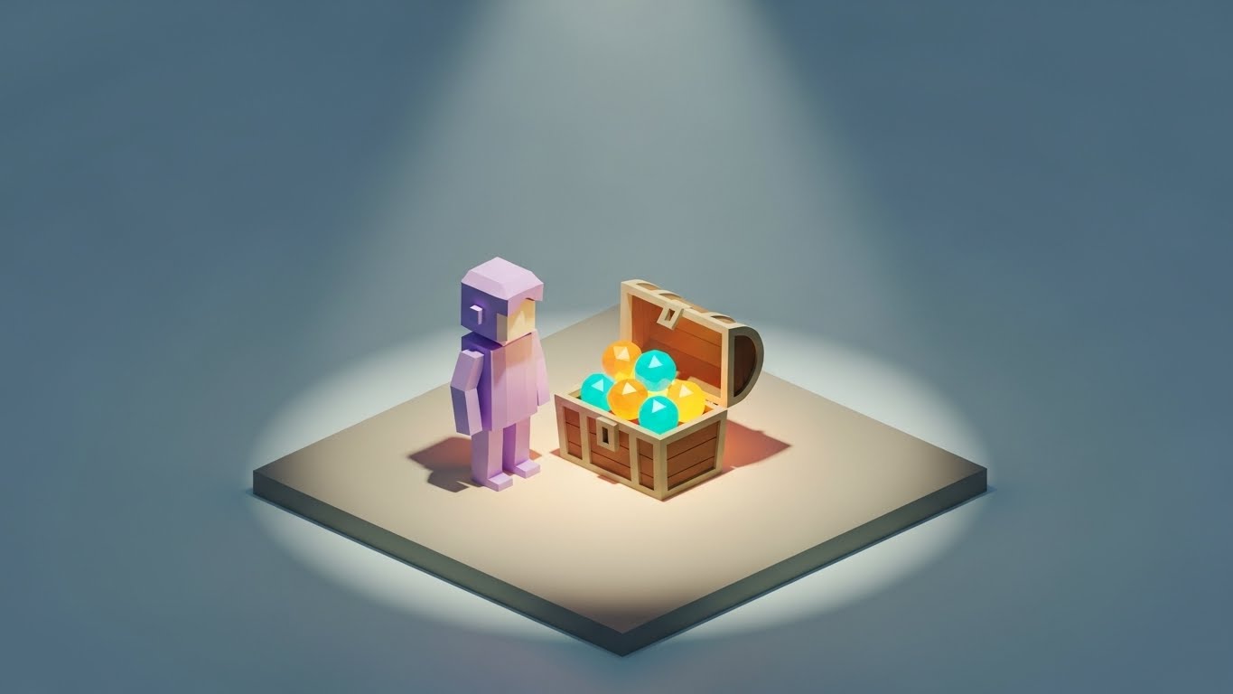 (Low-Poly 3D): Glowing Value Orbs + Recovering Abandoned Leads