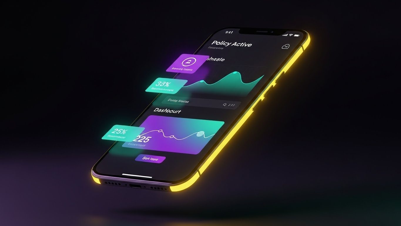 (Dark Mode UI Showcase): Sleek Modernity + Visualizing the Upgrade