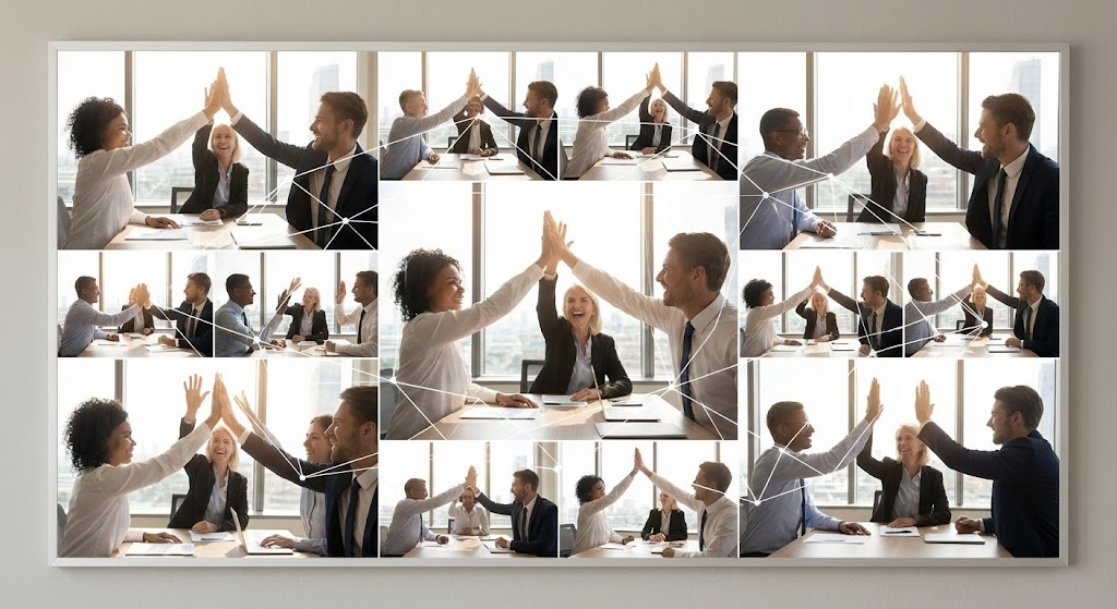 (Aspirational Stock Montage): Connected Network + Visualizing Industry Consensus