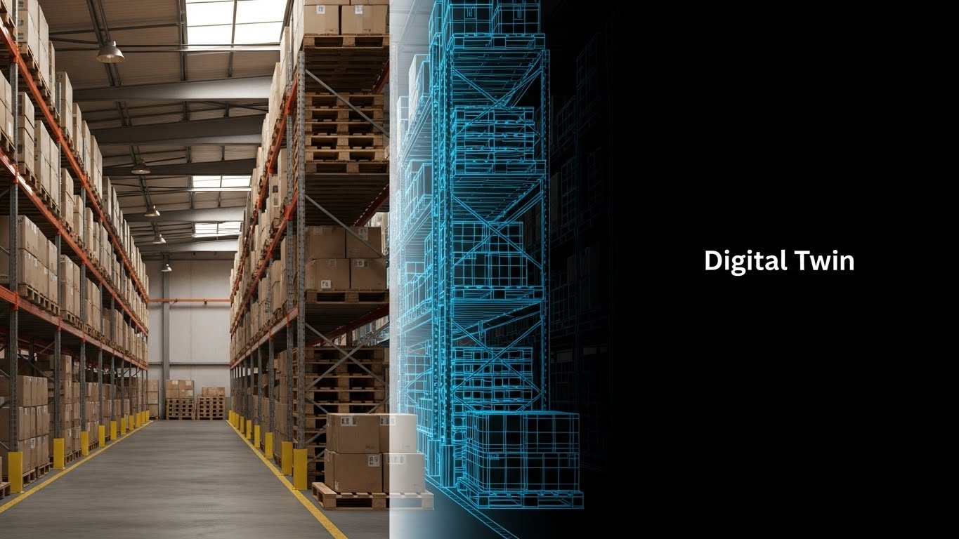 (Split Screen: Optimized Reality): Physical vs. Digital + Visualizing the Digital Twin