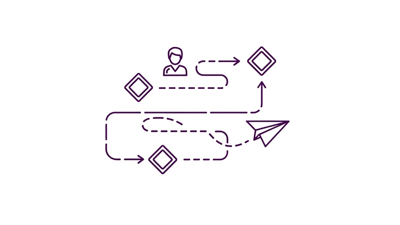 (2D Line Art Animation): Fluid Roadmap + Simplifying Self-Serve Onboarding