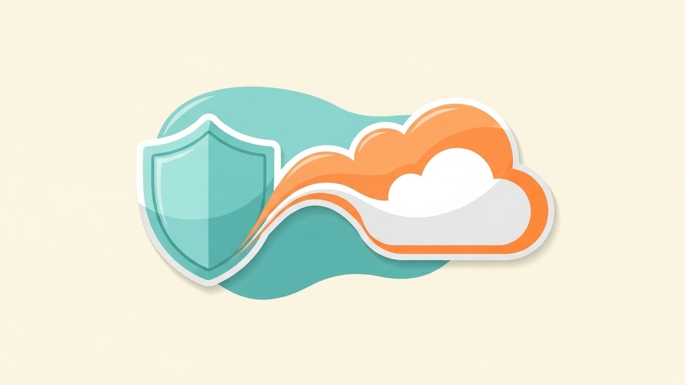 (Abstract 2D flat vector organic modern): Fluid Shield + Softening Digital Transitions