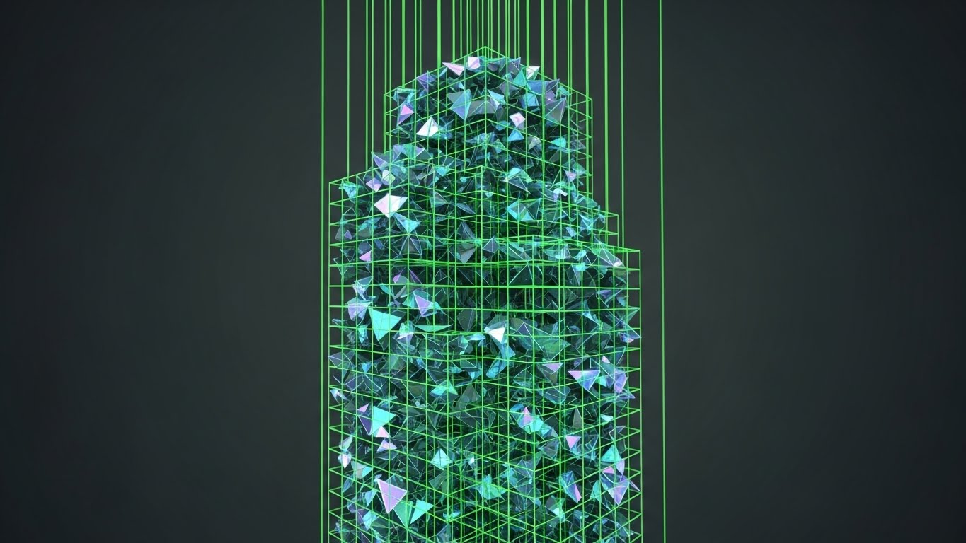 (Futuristic Neon/Dark Mode): Laser Precision - Highlighting Structural Integrity