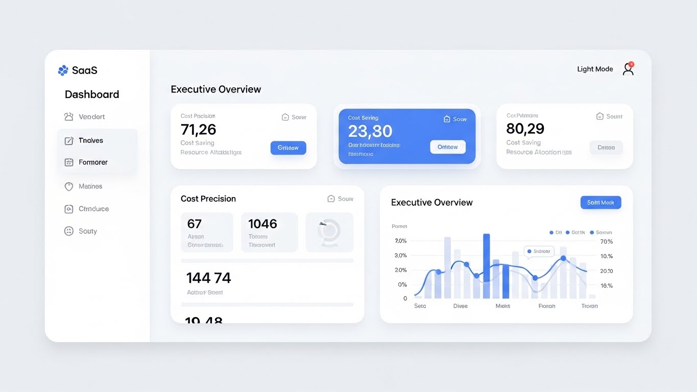 (Clean UI Workflow): Floating Dashboard + Simplifying Executive Decisions