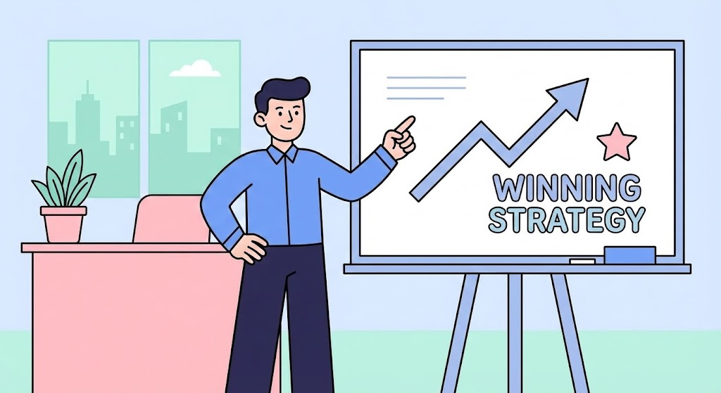 (2D Character-Driven Story): Narrative Illustration + Building Thought Leadership