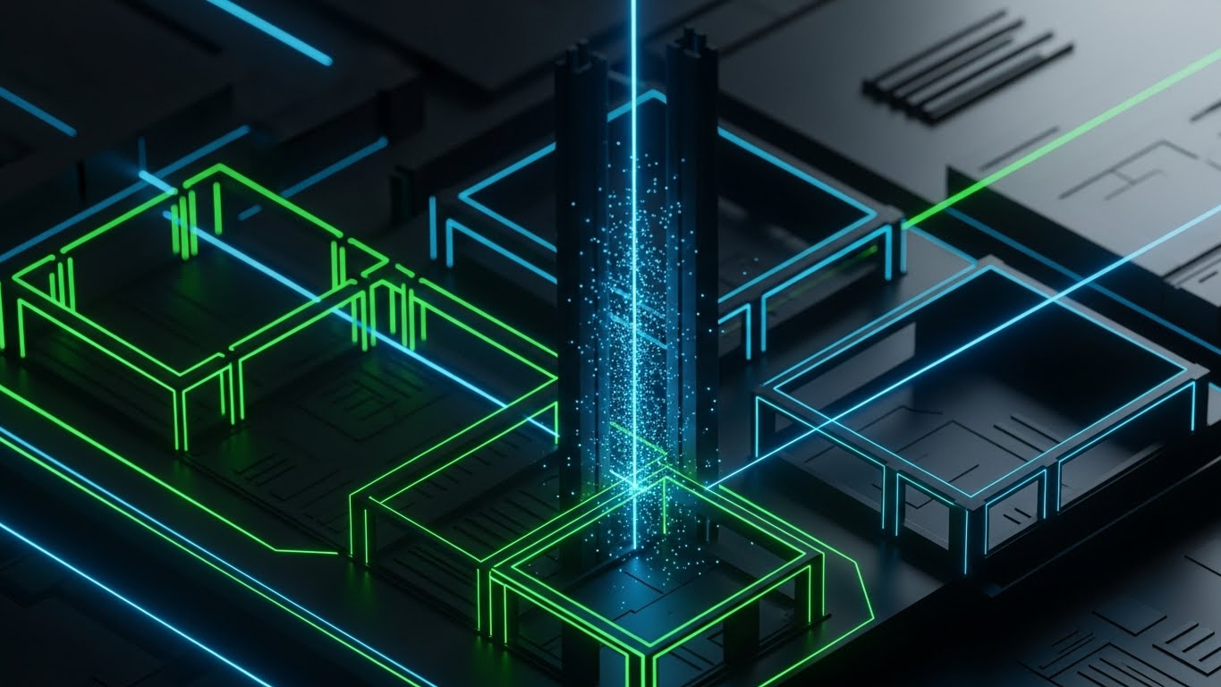 (Futuristic Neon): Laser Lines + Shaping High-Tech Perception