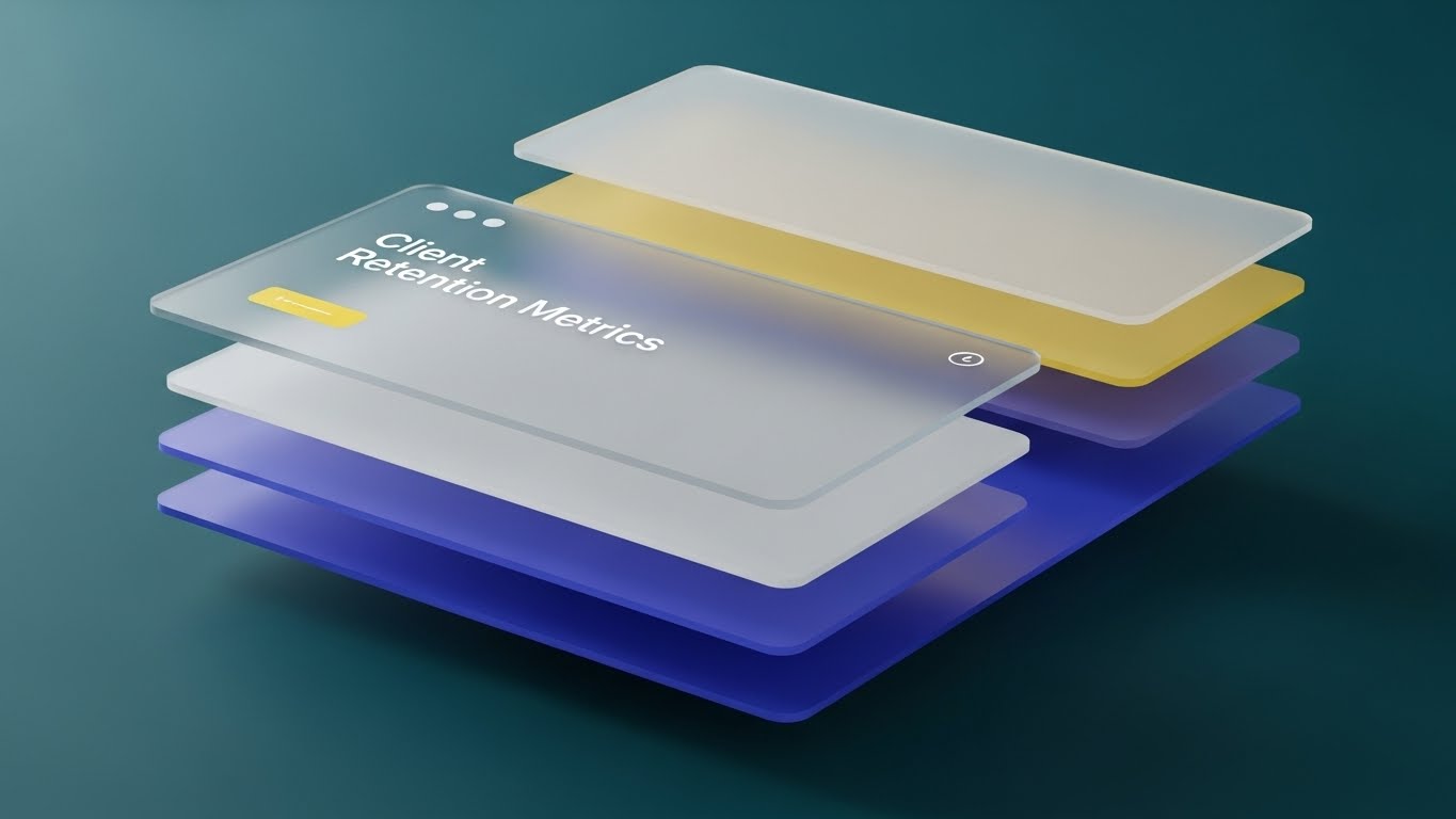 (3D Parallax UI Presentation): Floating Layers + Visualizing Data Density