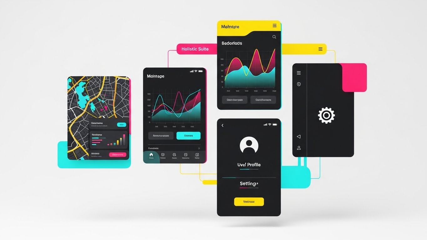 (Rapid UI Feature Montage): Split Grid + Demonstrating Ubiquity