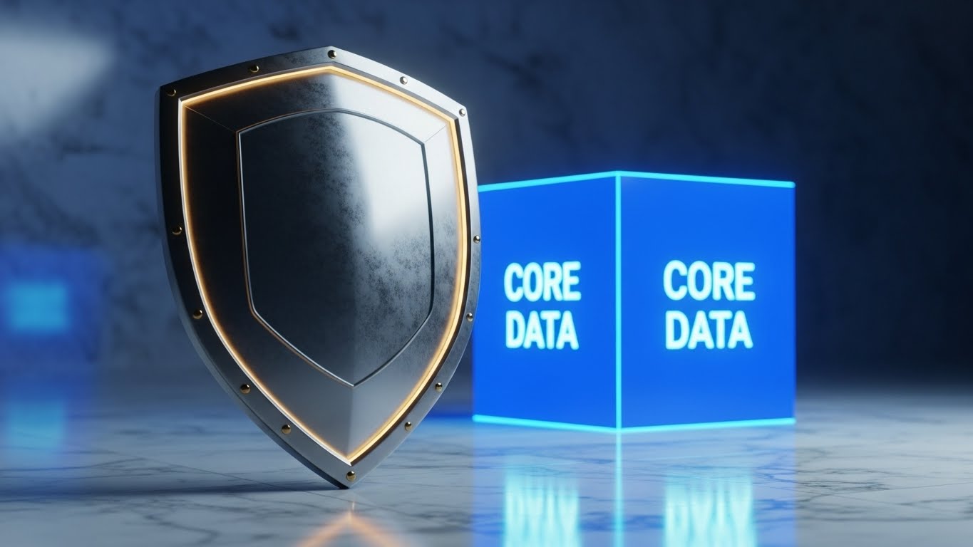 (Photorealistic 3D): Glass Sphere — Ensuring Data Integrity