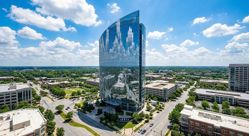 (Photorealistic 3D Renders): Glazed Skyscraper + Selling Certainty Success