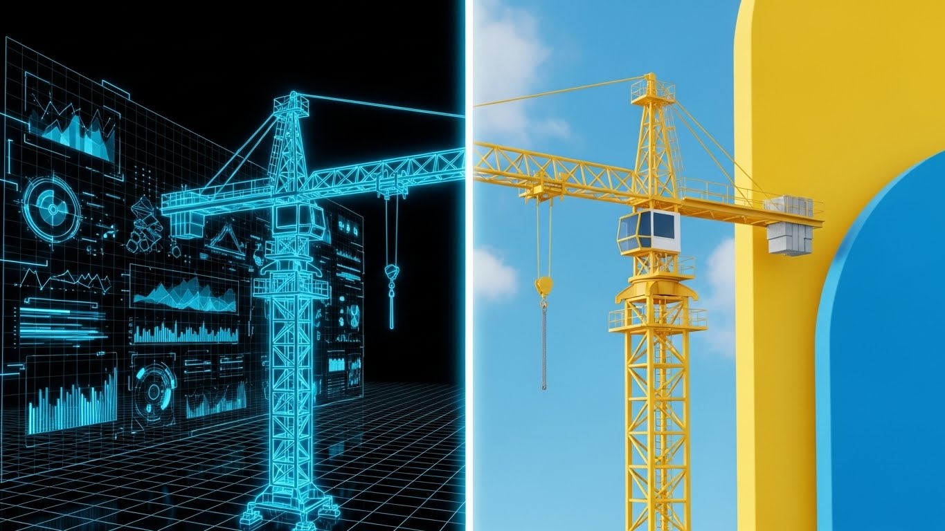(Wireframe to Reality Transition): Split Contrast + Verifying Digital Accuracy