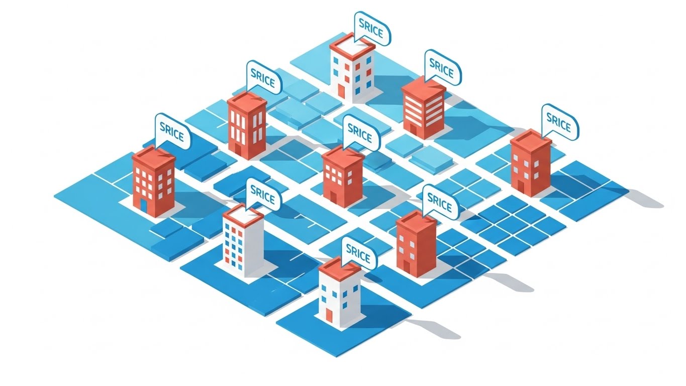 (Isometric 2D Motion Design): City Grid + Mapping Cost Context