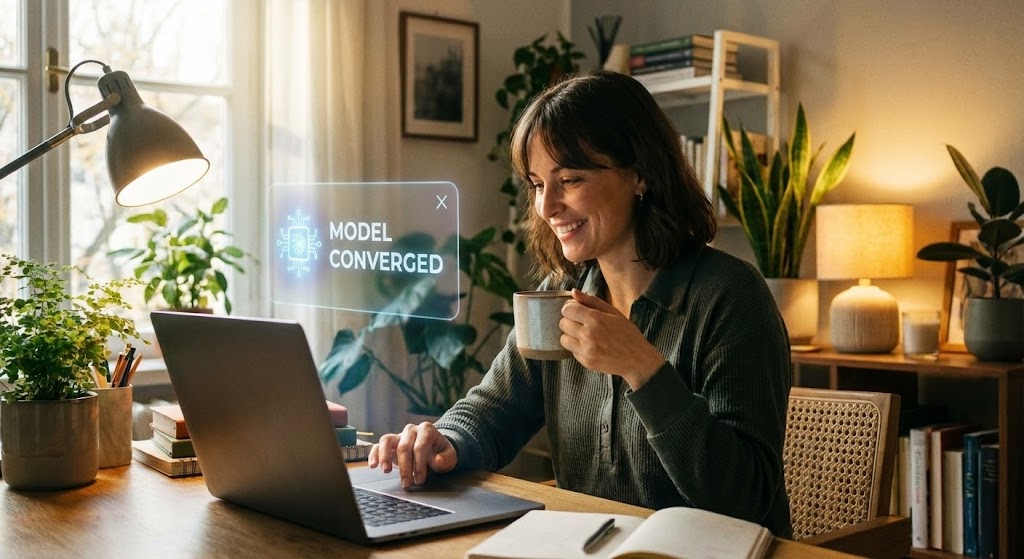 (Lifestyle Overlay): Home Office + Proving Automated Reliability