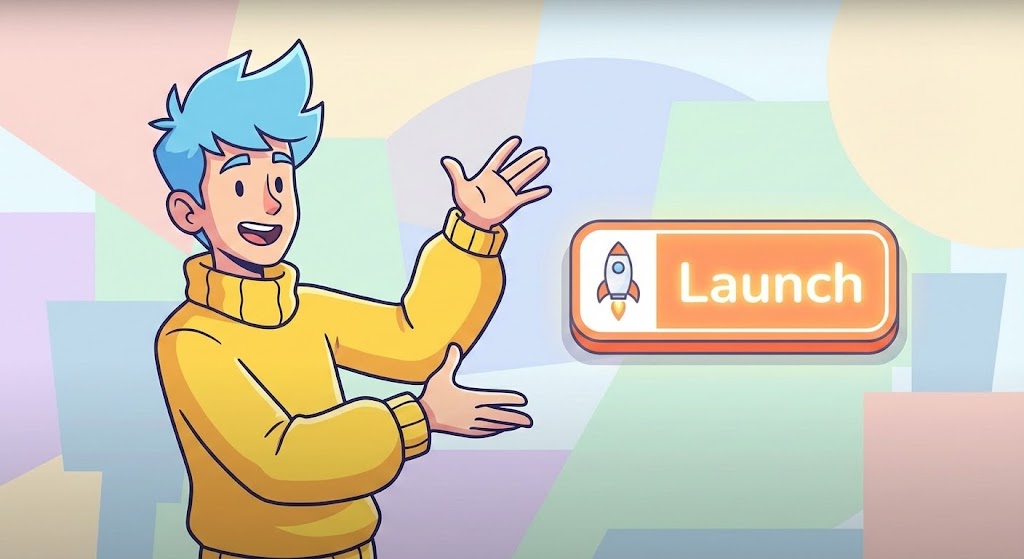 (2D Character): Human Guide + Frictionless Launch