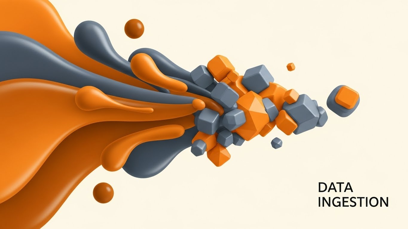 (Abstract 2D Vector): Fluid Data + Structured Ingestion