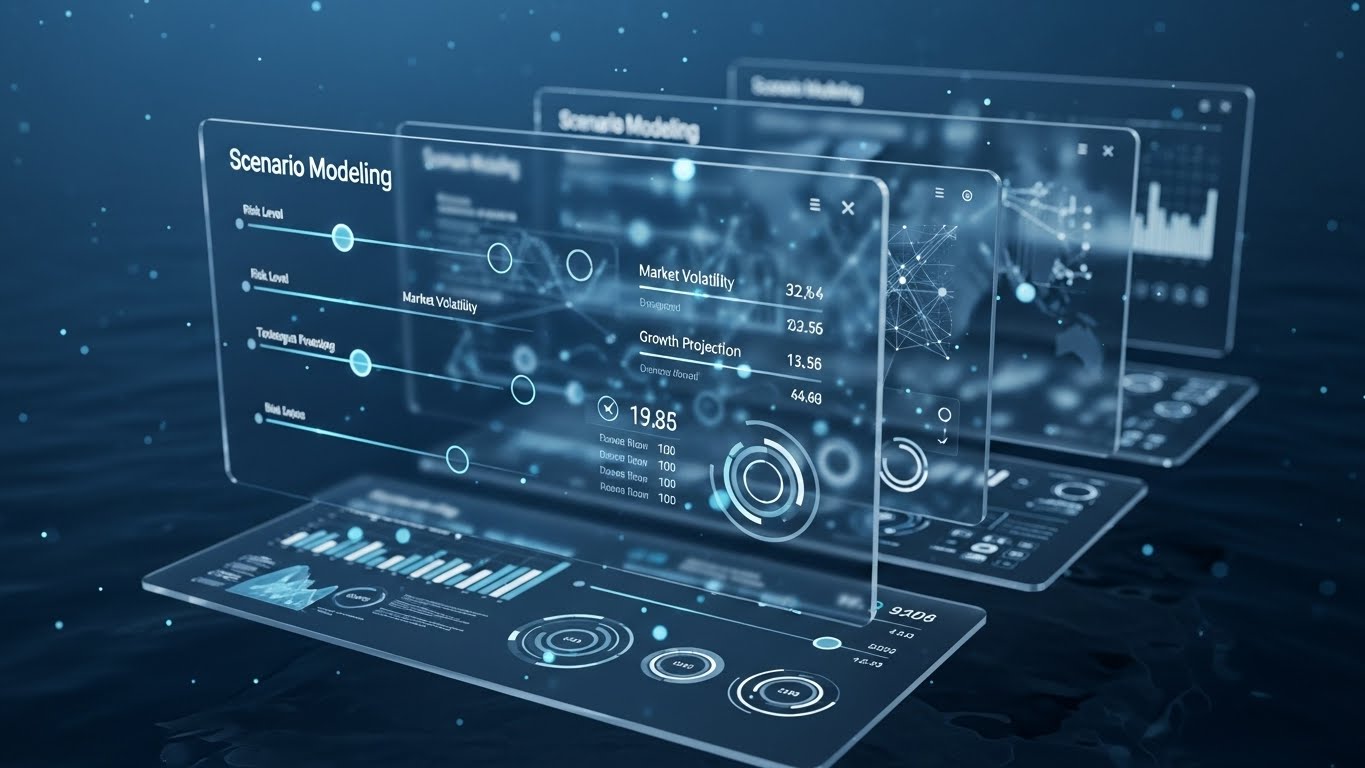 (3D Parallax UI): Layered Depth + Scenario Modeling