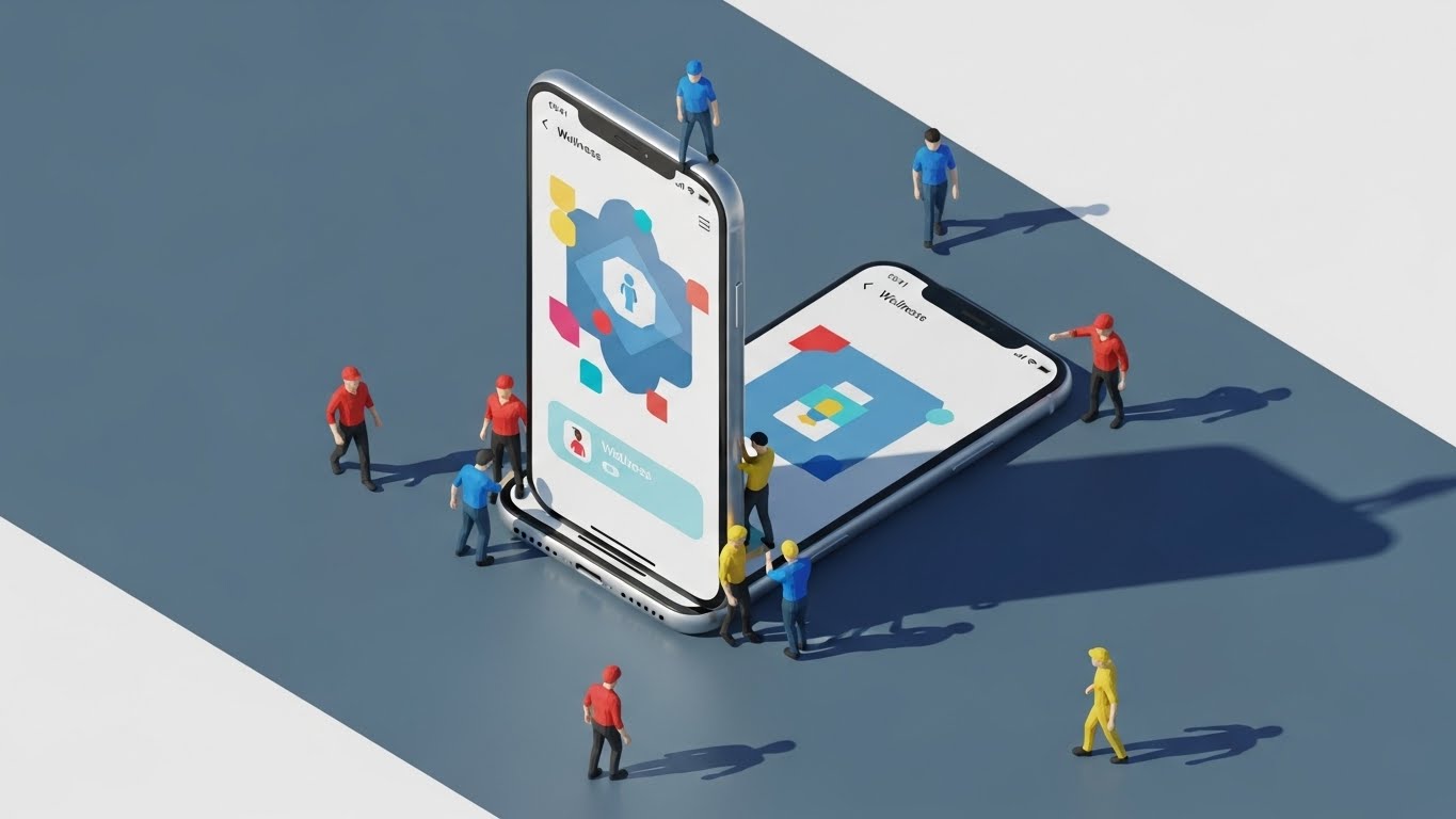 (Isometric 3D Workflow): Macro Culture: Visualizing workforce adoption.