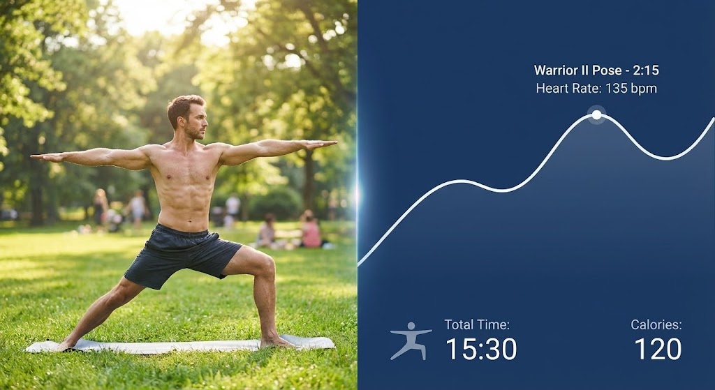 (Split Screen: Optimized Reality and UI): Seamless Sync: Real-time quantified self.