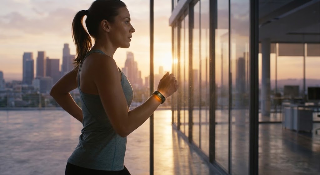 (Generative AI cinematic video): Golden Hour: Aspirational executive lifestyle.