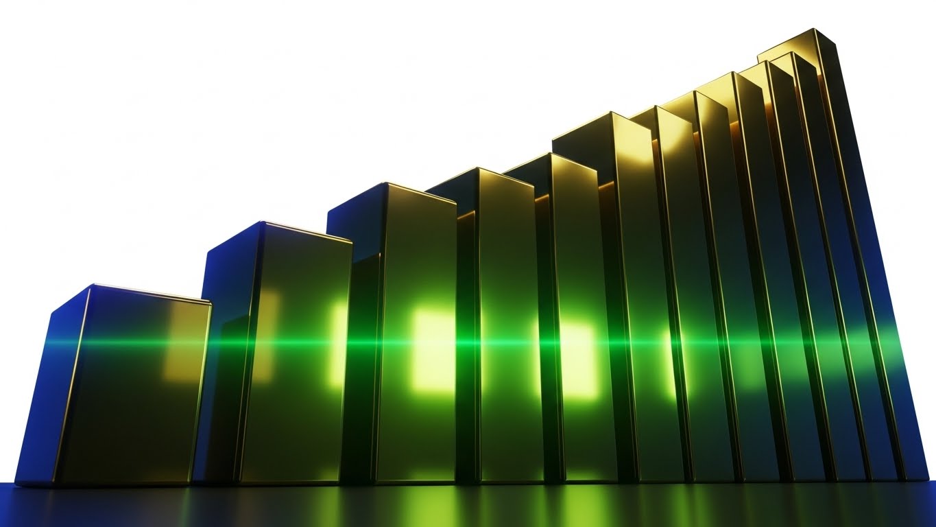 (Dynamic Data Visualization): Golden Growth: Elevating financial metrics.