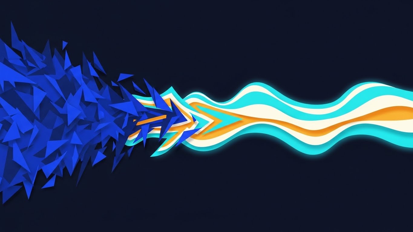 (Abstract 2D Motion Graphics): Fluid Transition: Visualizing stress reduction.
