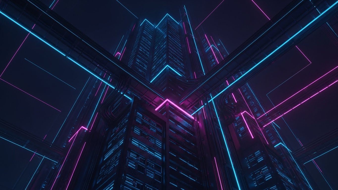 (Futuristic Neon): Infrastructure Scale + Future-Proofing Operations