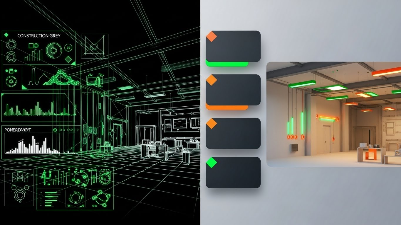 (Abstract 3D AI): Glowing Node Cluster + Visualizing Hidden Intelligence
