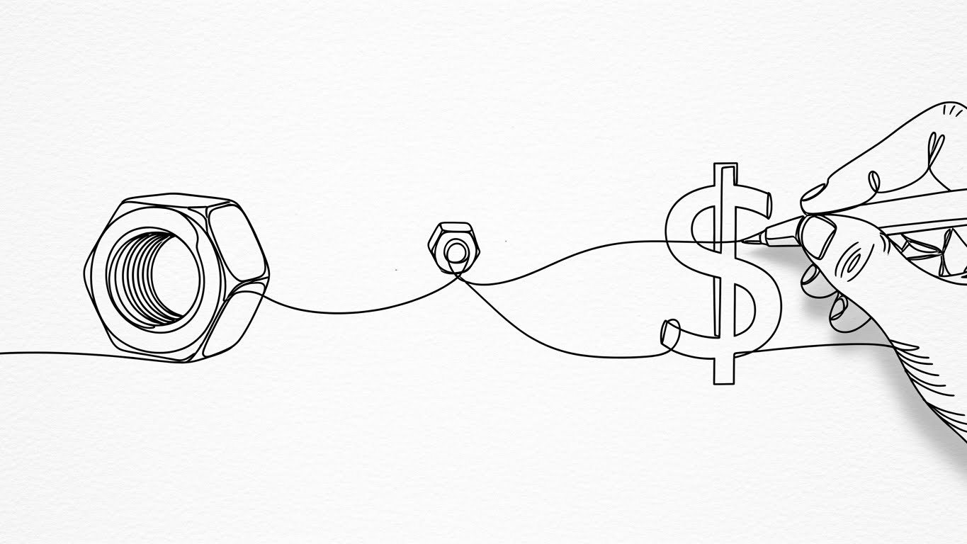 (2D Line Art): Simplicity of Value + Direct Hardware-to-Dollar Conversion