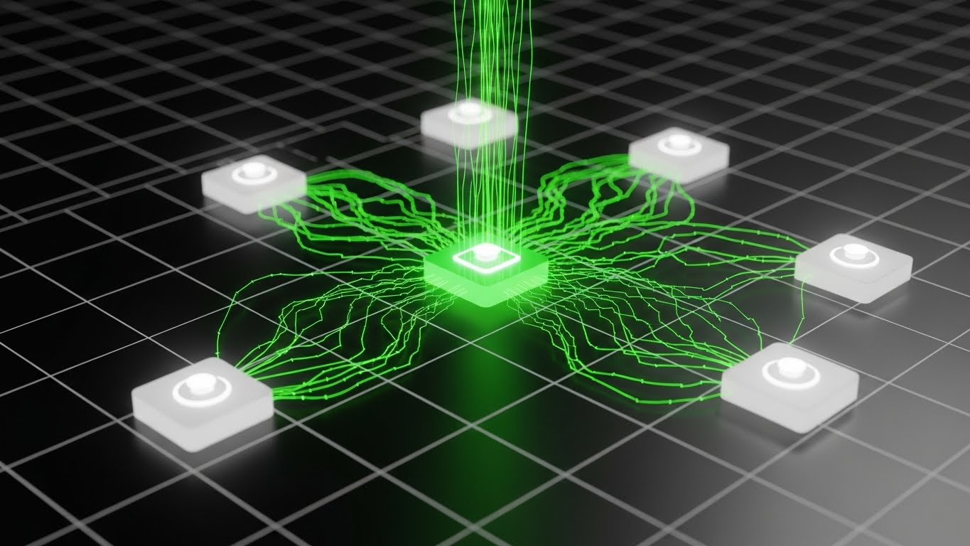 (Dark Mode UI Showcase): Neural Network – Visualizing Ecosystem Growth