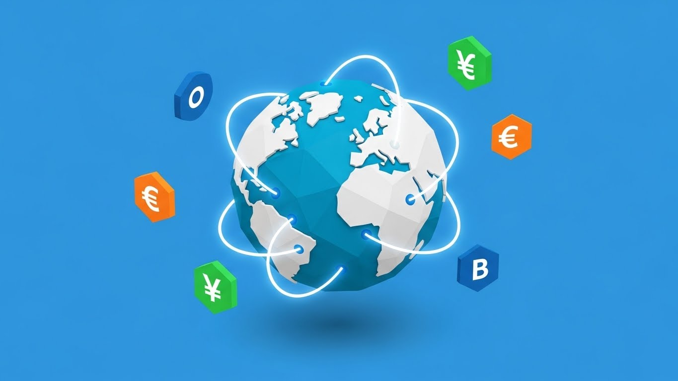 (Isometric 2D Motion Design): Isometric Globe – Bridging Global Connectivity