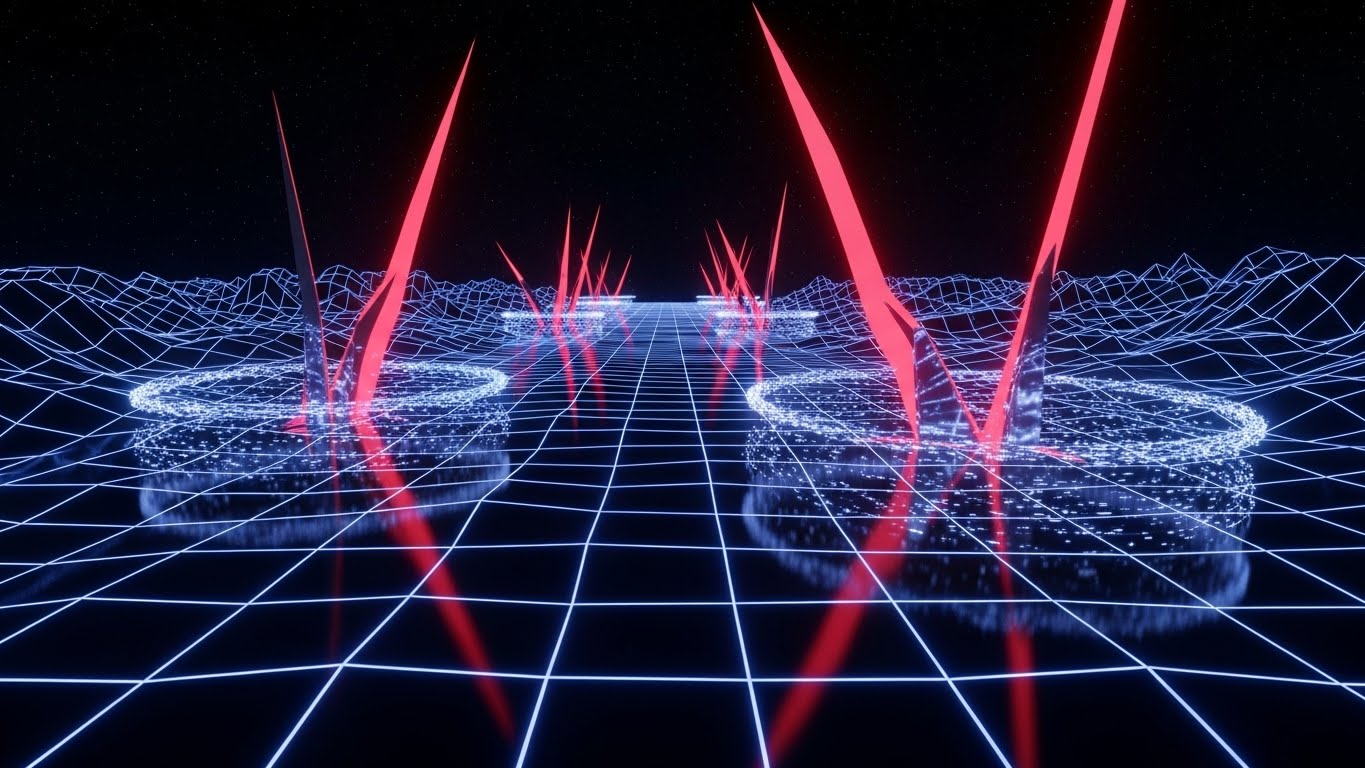 (Futuristic Neon/Dark Mode): Grid Anomaly Detection – Visualizing Threat Containment