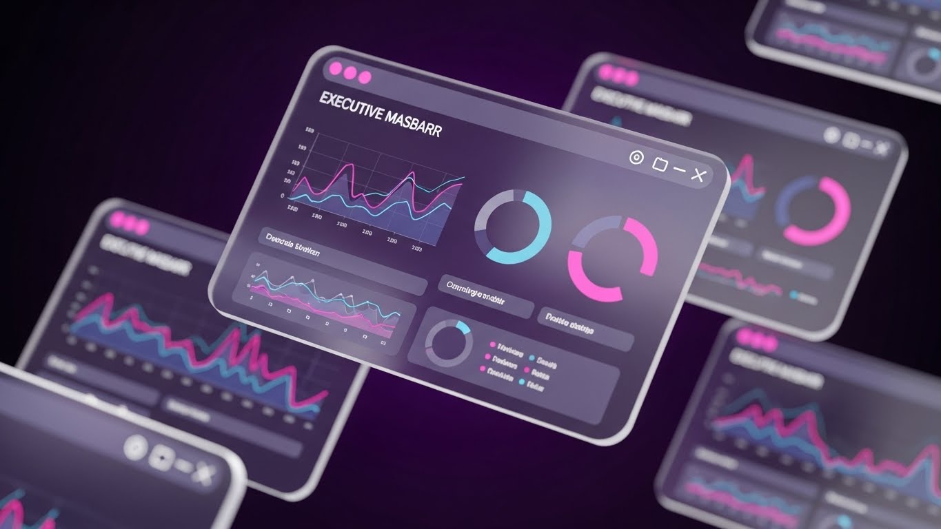 (3D Parallax UI Presentation): Executive Oversight + Holistic Data Command