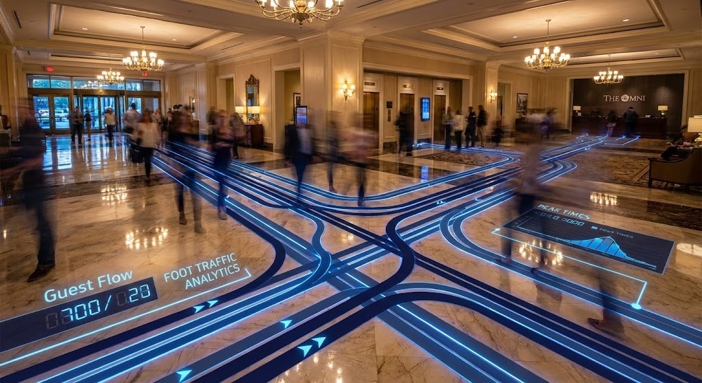 (Hyper-lapse Stock Footage with Data): Neon Analytics + Revealing Invisible Patterns