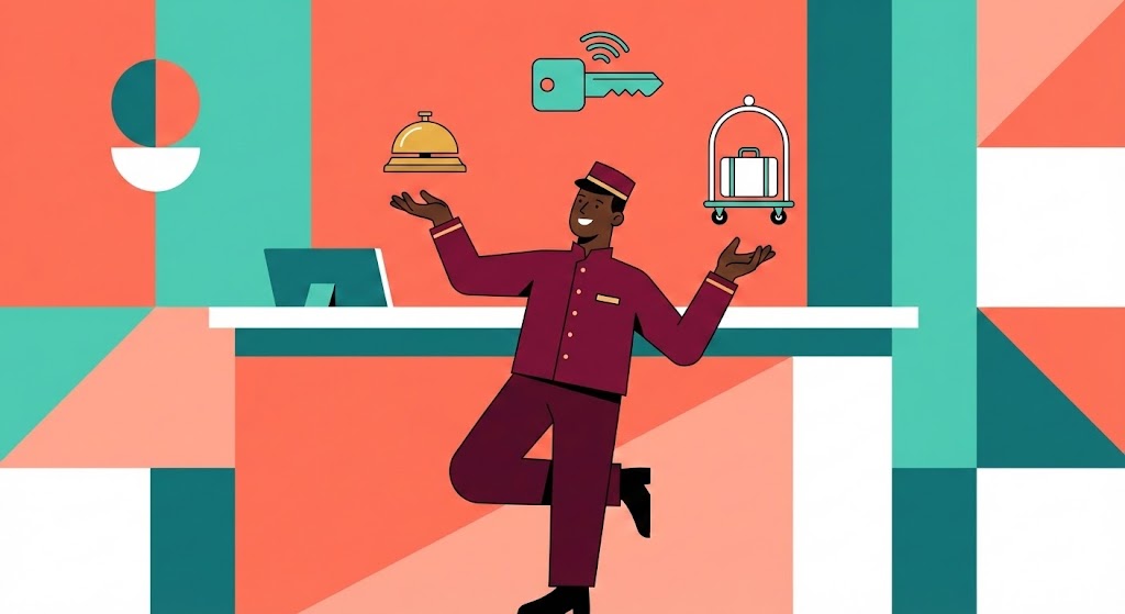 (2D Character-Driven Story): Juggling Concierge + Simplifying Complex Service