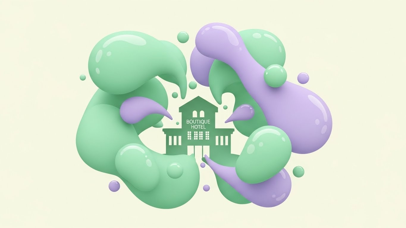 (Abstract 2D flat vector organic): Fluid Ecosystem + Seamless Software Integration