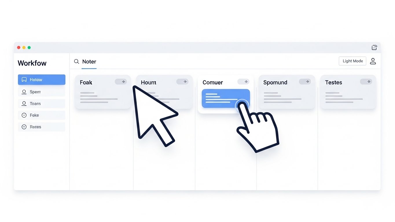 (Clean UI Light): Intuitive Control - Simplifying Task Management